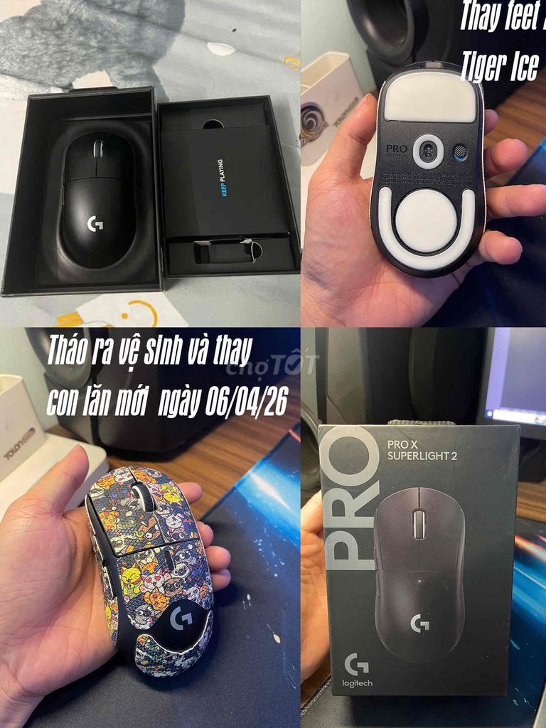 Chuột Logitech PRO X Superlight 2 Đen Như mới. Mua bán Phụ kiện (Màn hình, Chuột...) tại Huyện Văn Giang Hưng Yên được đăng bởi ĐỨC hình 1