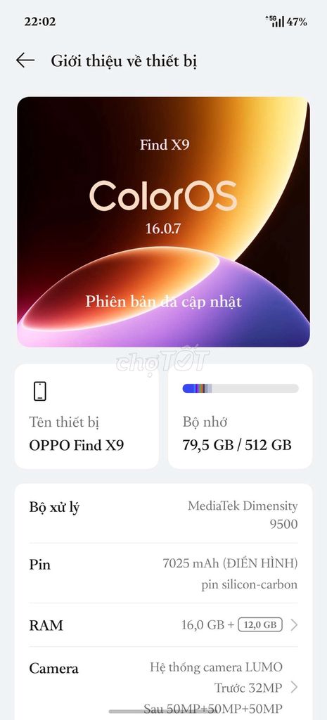 Oppo Find X9 512GB Đen. Mua bán Điện thoại tại Quận 1 Tp Hồ Chí Minh được đăng bởi Thương Nguyễn hình 1