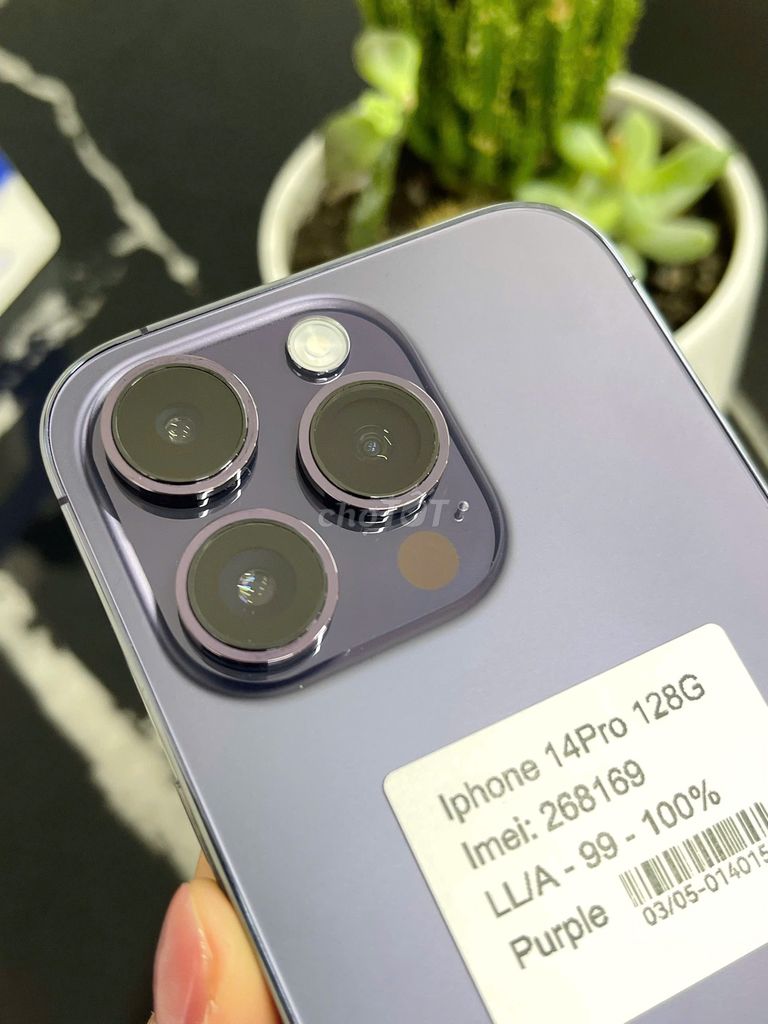 Iphone 14Pro 128G Purple  LL/A Máy Zin Đẹp . Mua bán Điện thoại tại Quận Liên Chiểu Đà Nẵng được đăng bởi Gia Minh Shop hình 1