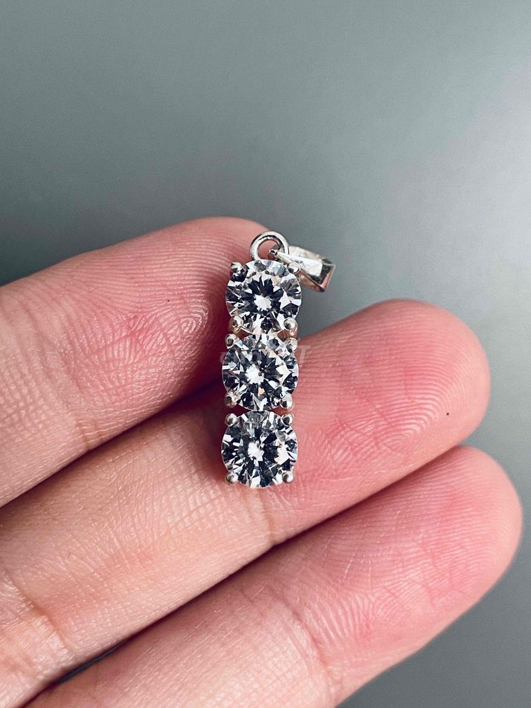 Mặt dây chuyền Bạc 925 CZ 6A Unisex. Mua bán Phụ kiện thời trang khác tại Quận 7 Tp Hồ Chí Minh được đăng bởi Minh Tiến Q7 hình 1