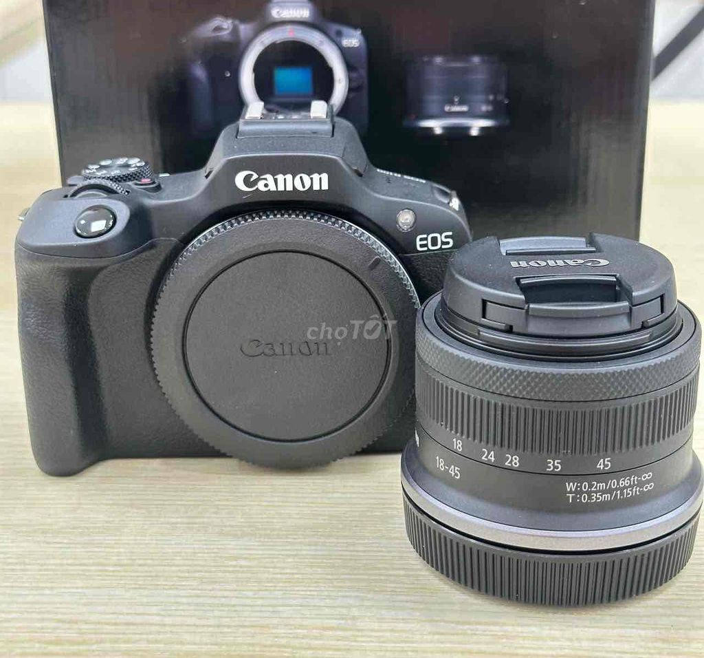 Canon R100 Đen 99% Kèm lens kit chưa kích Fullbox. Mua bán Máy ảnh, Máy quay tại Quận 5 Tp Hồ Chí Minh được đăng bởi Phan Thế Phong  hình 1