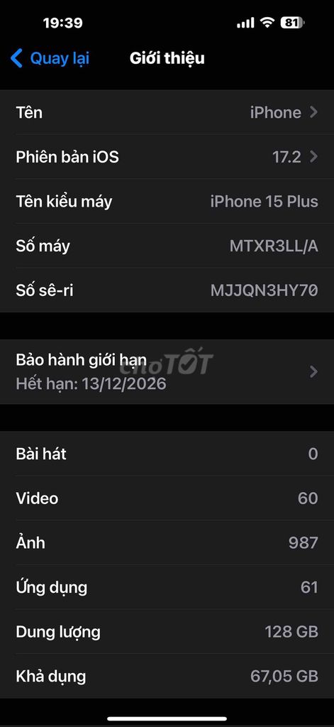 Cần bán 15plus. Mua bán Điện thoại tại Huyện Duy Xuyên Quảng Nam được đăng bởi dung hình 1