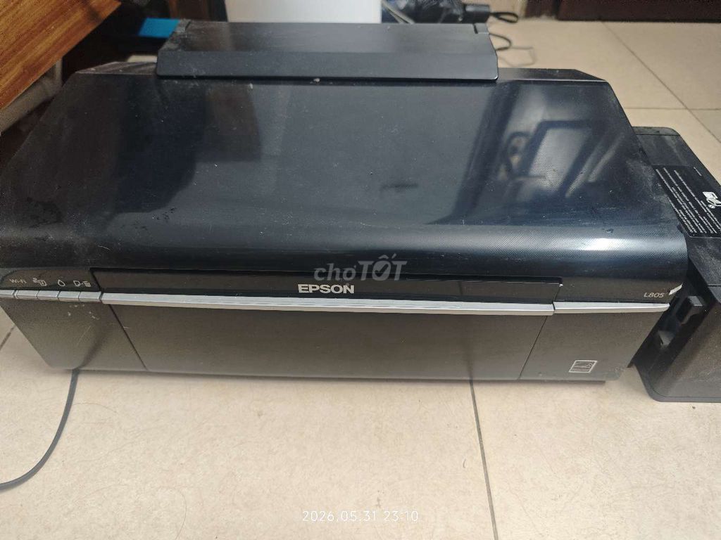 Máy in phun màu Epson L805 Đen. Mua bán Đồ dùng văn phòng tại Quận Hoàng Mai Hà Nội được đăng bởi Minh hình 1