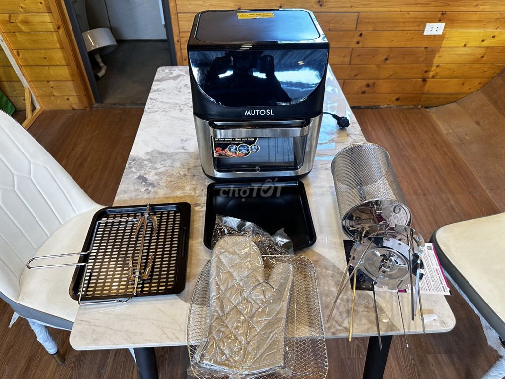 Nồi chiên không dầu MUTOSI Đen, Bạc. Mua bán Dụng cụ nhà bếp tại Quận Sơn Trà Đà Nẵng được đăng bởi THẾ GIỚI ĐỒ CŨ ĐỒ CỔ LỚN NHẤT MIỀN TRUNG hình 1