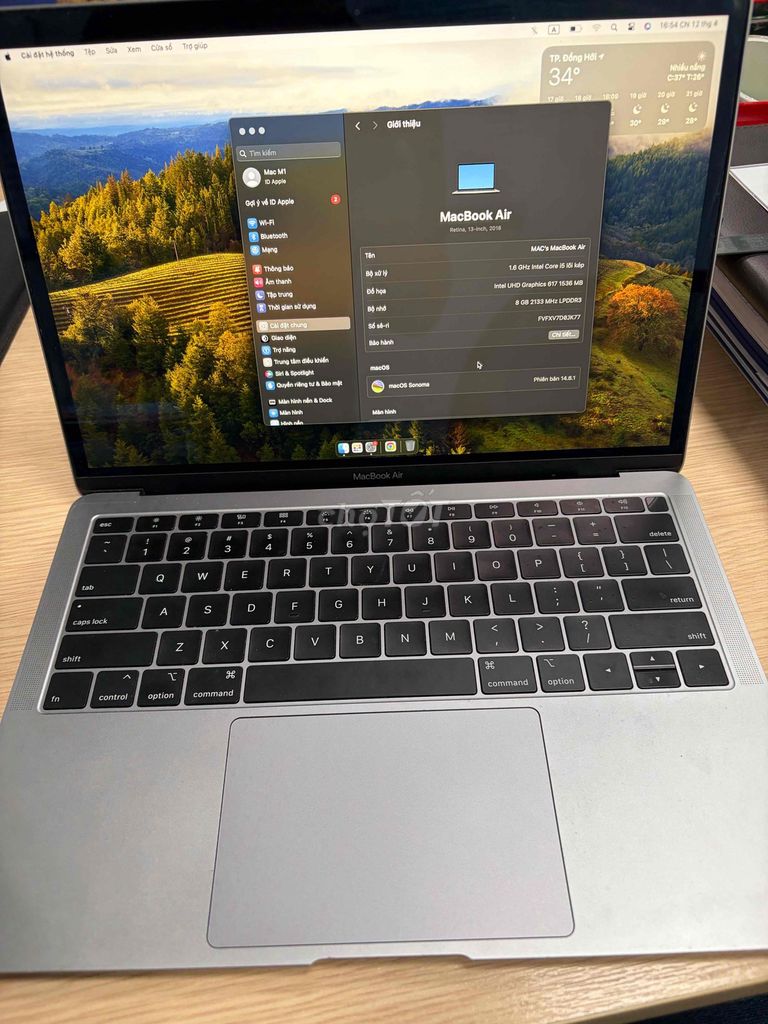 Macbook Air 2018 i5 8GB/128GB. Mua bán Laptop tại Quận Bắc Từ Liêm Hà Nội được đăng bởi Tuấn Vũ hình 1