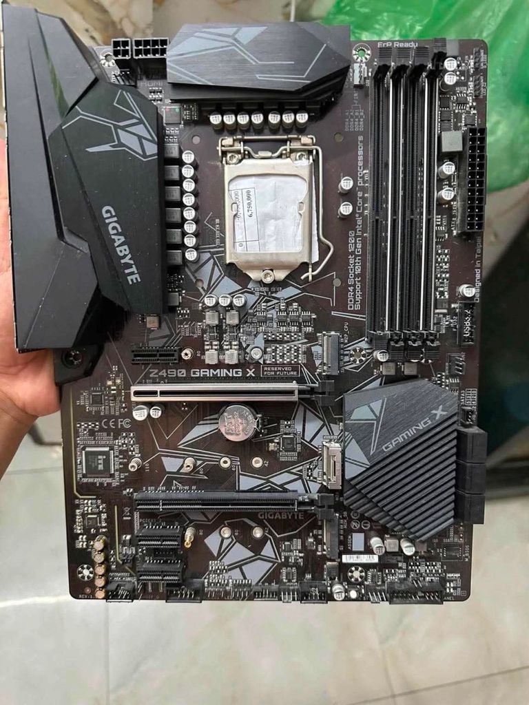 Bo mạch chủ GIGABYTE Z490 GAMING X đã qua sử dụng. Mua bán Linh kiện (RAM, Card...) tại Huyện Sóc Sơn Hà Nội được đăng bởi Professes Quang hình 1