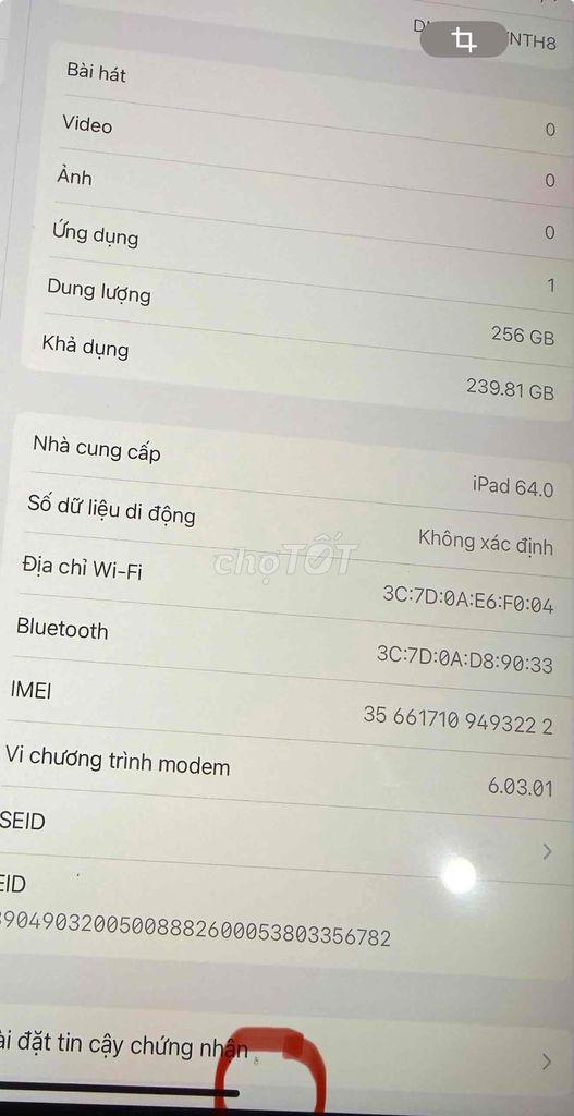 Apple iPad Pro 2020 11 inch 256GB 5G + Wifi. Mua bán Máy tính bảng tại Huyện Củ Chi Tp Hồ Chí Minh được đăng bởi Đỗ Trọng Nghĩa hình 1
