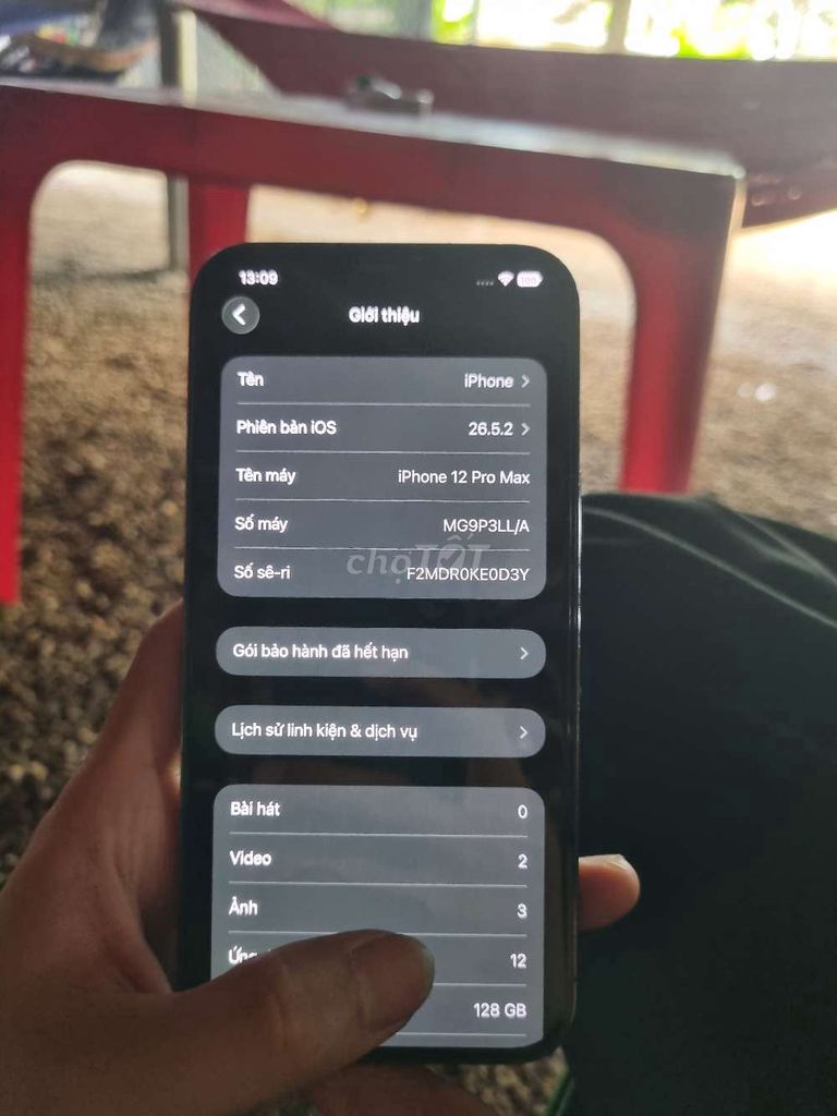iPhone 12 Pro Max 128GB Đen. Mua bán Điện thoại tại Thành phố Đồng Xoài Bình Phước được đăng bởi Nguyễn Thuận hình 1