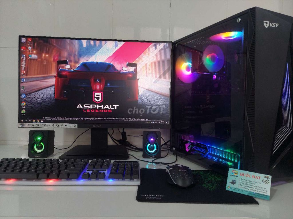 Bộ máy game thế hệ 9/GTX/16G/SSD/ LCD24 full viền