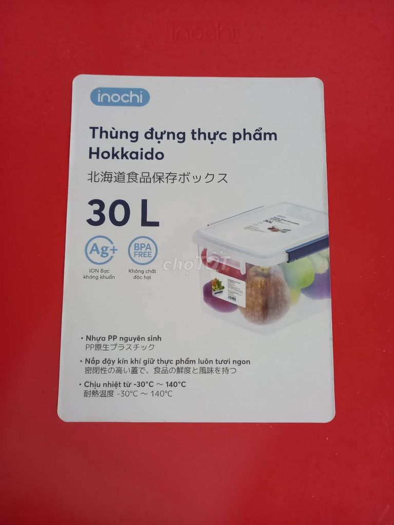 Thùng đựng thực phẩm Inochi Hokkaido. Mua bán Dụng cụ nhà bếp tại Quận 8 Tp Hồ Chí Minh được đăng bởi Phú Thứ hình 1