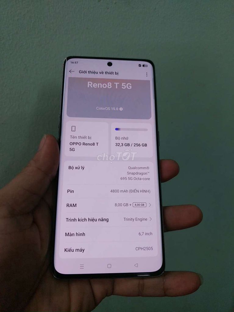 Oppo Reno 8t 5g . ram 8/256gb . máy zin. Mua bán Điện thoại tại Quận 4 Tp Hồ Chí Minh được đăng bởi phạm Lâm hình 1
