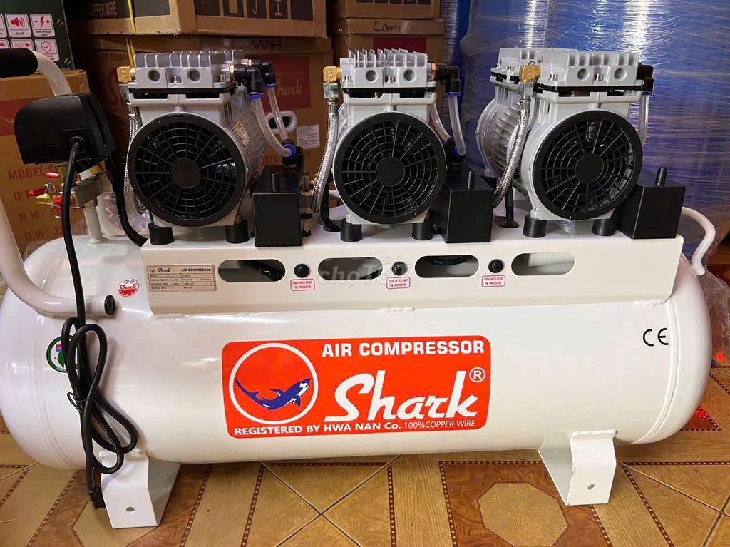 Nén khí shark  trắng 100lit