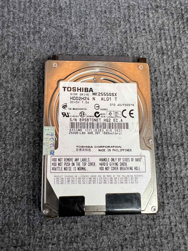 ✅Ổ cứng 250Gb TOSHIBA laptop lưu trữ ổn định, ngon