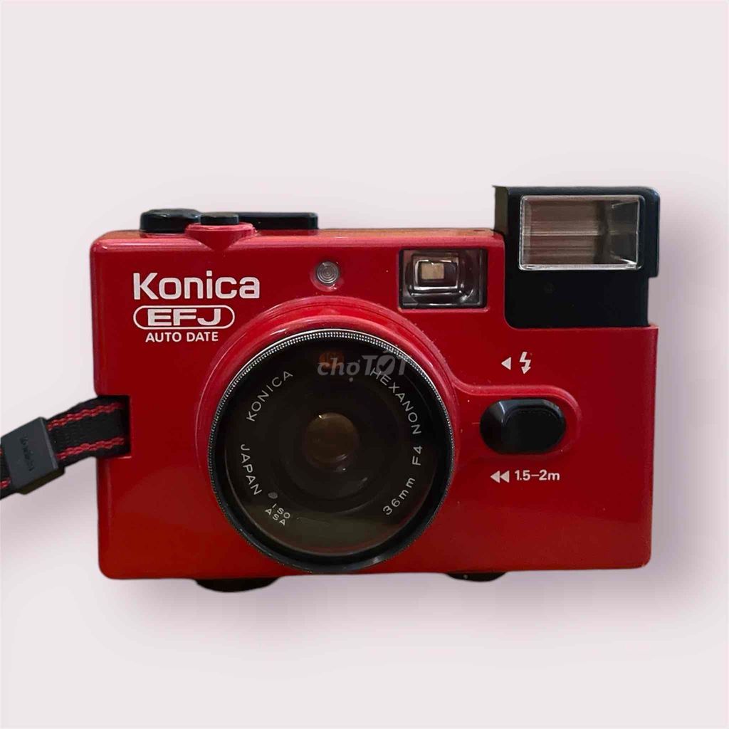 Máy ảnh film Konica EFJ đỏ