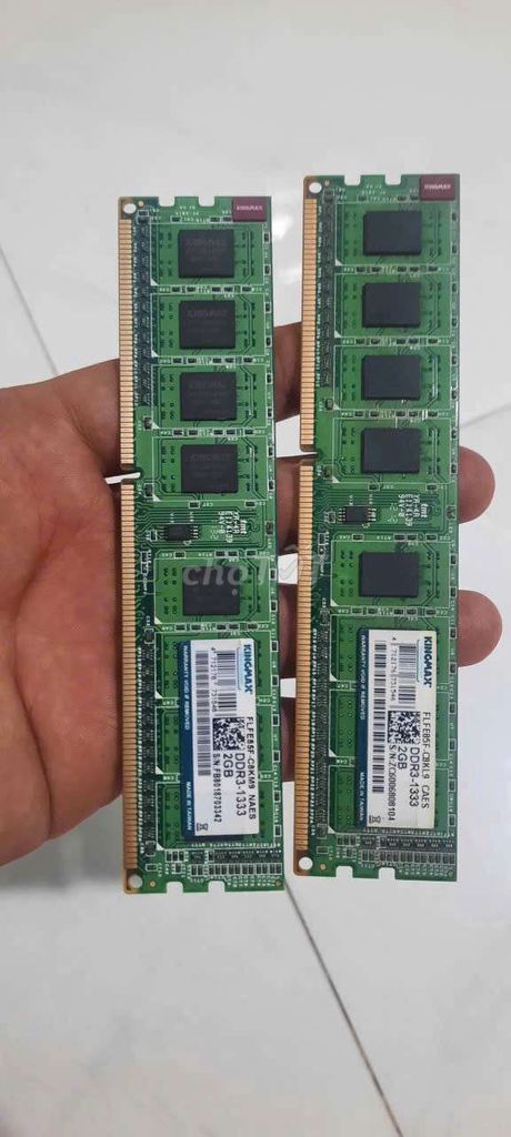 RAM Kingmax DDR3 2GB 1333MHz PC. Mua bán Linh kiện (RAM, Card...) tại Quận 12 Tp Hồ Chí Minh được đăng bởi Ngôi Nhà Xanh hình 1