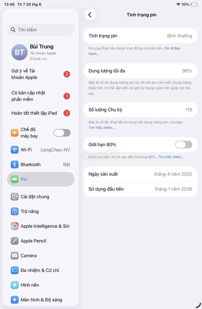 Apple iPad mini (A17 Pro) 128GB 04/2025. Mua bán Máy tính bảng tại Huyện Kiến Xương Thái Bình được đăng bởi Trung hình 1