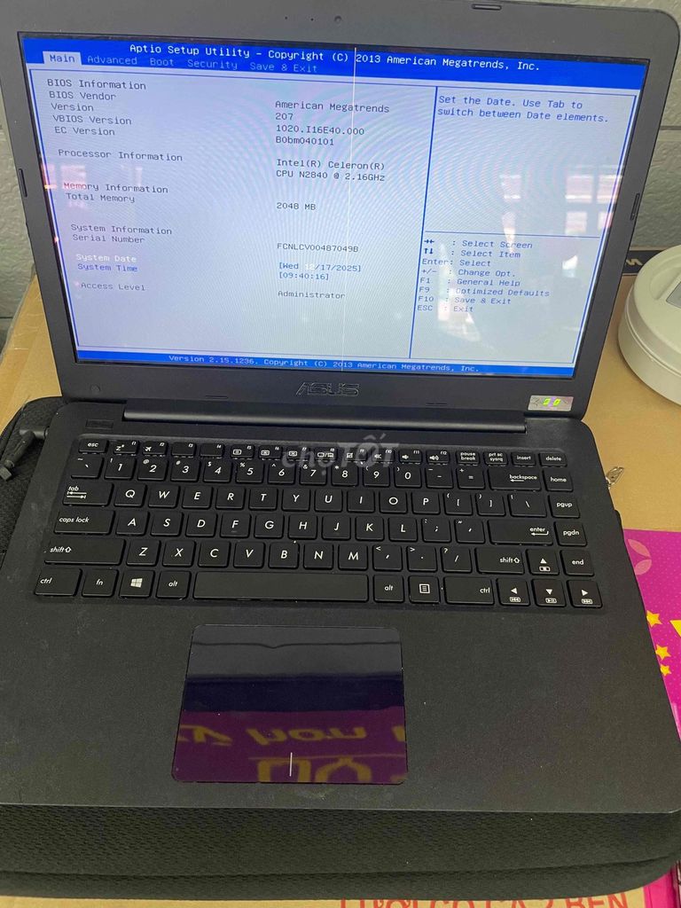 bán xác laptop bị kẹt bios. Mua bán Laptop tại Thị xã Bến Cát Bình Dương được đăng bởi Phước Lộc hình 1