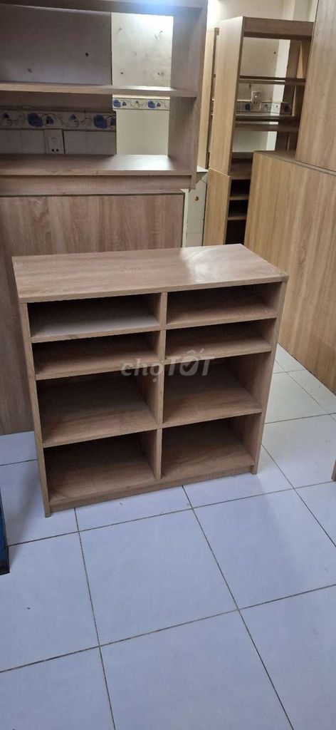 Thanh lý tủ kệ giày dép giỏ xách gỗ MDF rẻ đẹp 95%