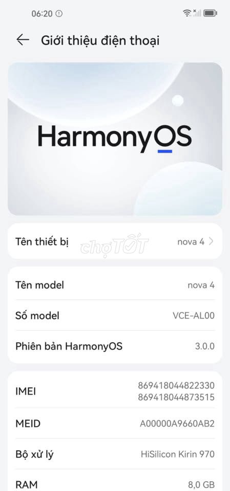HUAWEI NOVA 4I. Mua bán Điện thoại tại Thành phố Thủ Dầu Một Bình Dương được đăng bởi Đông Dương hình 1