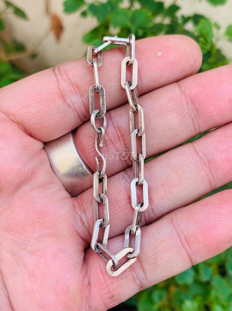 Lắc tay Unisex Bạc 15-16cm. Mua bán Phụ kiện thời trang khác tại Quận 10 Tp Hồ Chí Minh được đăng bởi Nguyễn Tú hình 1
