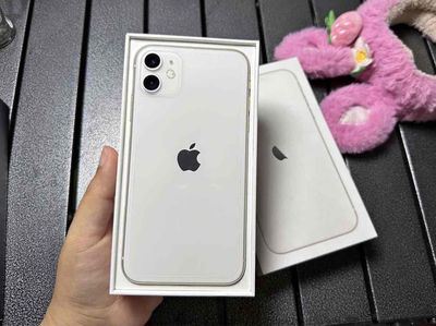 iPhone 11 128G Trắng FULLBOX 99% BH APPLE 08/2023