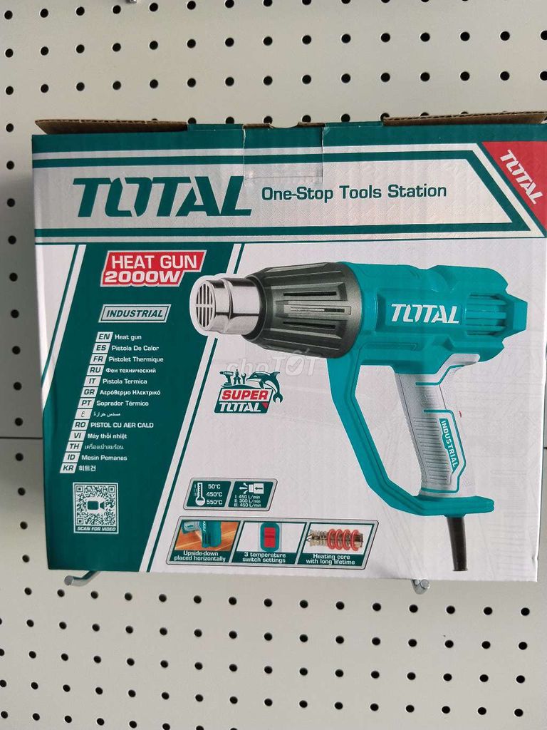 Máy khò nhiệt TOTAL TB20078 2000W Xanh ngọc, Xám. Mua bán Đồ chuyên dụng, Giống nuôi trồng tại Quận Ô Môn Cần Thơ được đăng bởi Duy Nguyễn Ô Môn hình 1