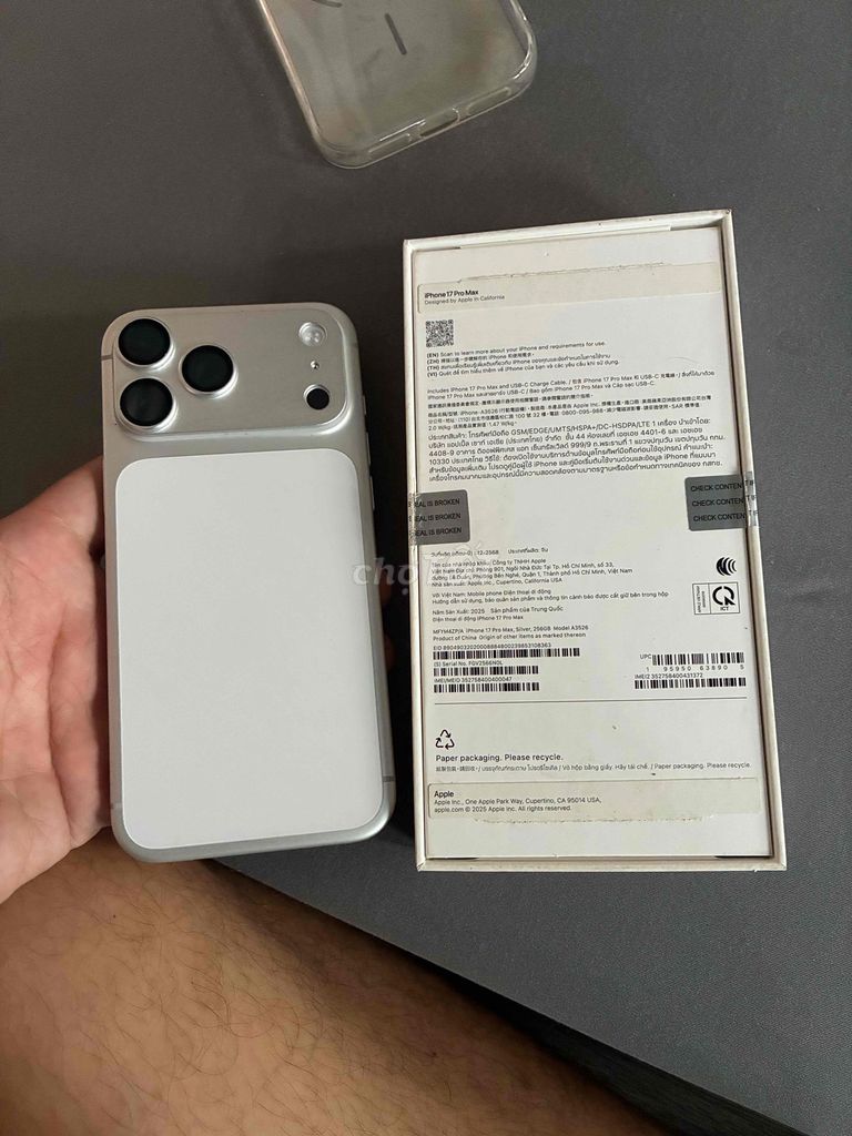 Apple iPhone 17 Pro Max Bạc 98% pin. Mua bán Điện thoại tại Quận Hải Châu Đà Nẵng được đăng bởi Hiếu hình 1