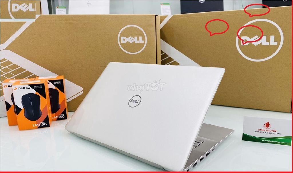 DELL 14" INS MÀU TRẮNG NÉT_VP&ĐH MƯỢT_GỌN BỀN_GÓP*