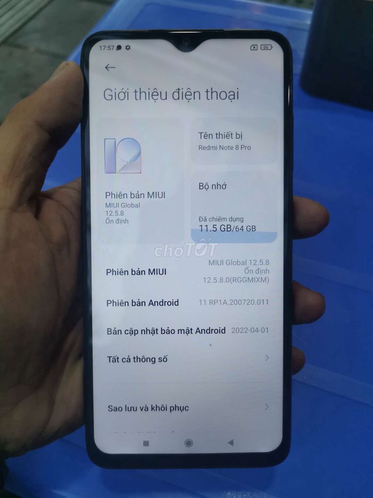 Xiaomi Redmi Note 8 Pro 64GB Đen. Mua bán Điện thoại tại Quận Thanh Khê Đà Nẵng được đăng bởi Minh Vo hình 1