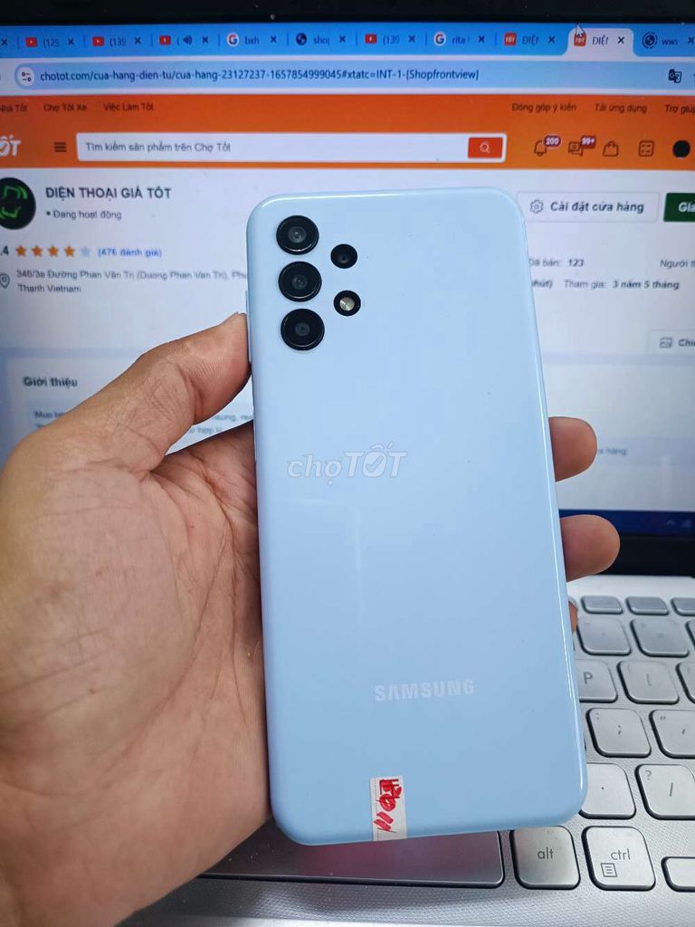 SAMSUNG A23 6GB.128GB SNAP 680 PIN 5000 FULL CN. Mua bán Điện thoại tại Quận Bình Thạnh Tp Hồ Chí Minh được đăng bởi Dân Mobile hình 1