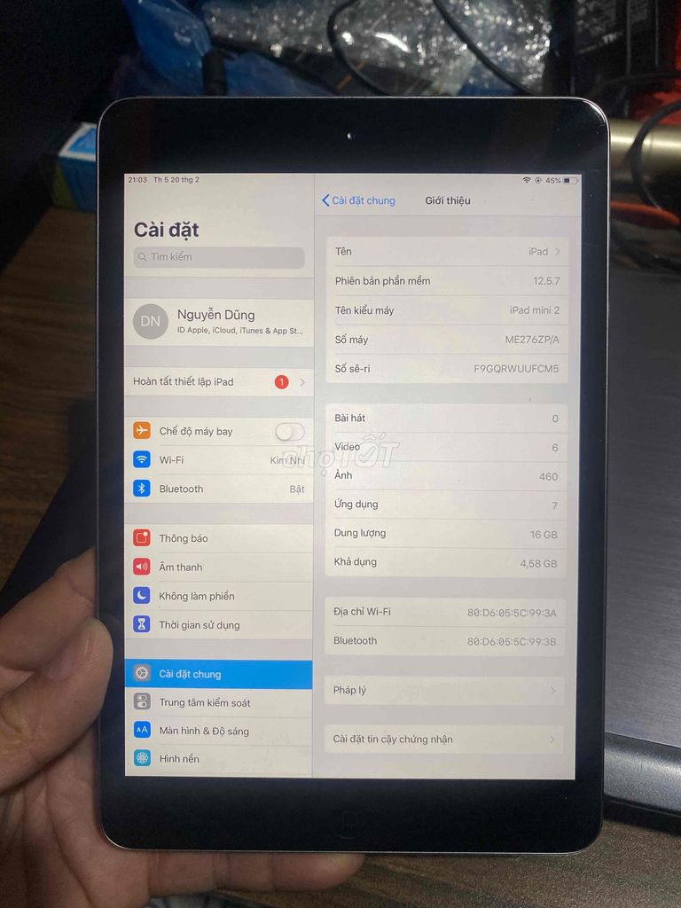 Bán ipad mini 2 bản 32G chơi game lướt mạng ok