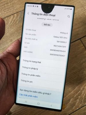 Samsung Galaxy S22 Ultra Xanh Dương 128GB. Mua bán Điện thoại tại Quận 10 Tp Hồ Chí Minh được đăng bởi Đại dương Smartphones