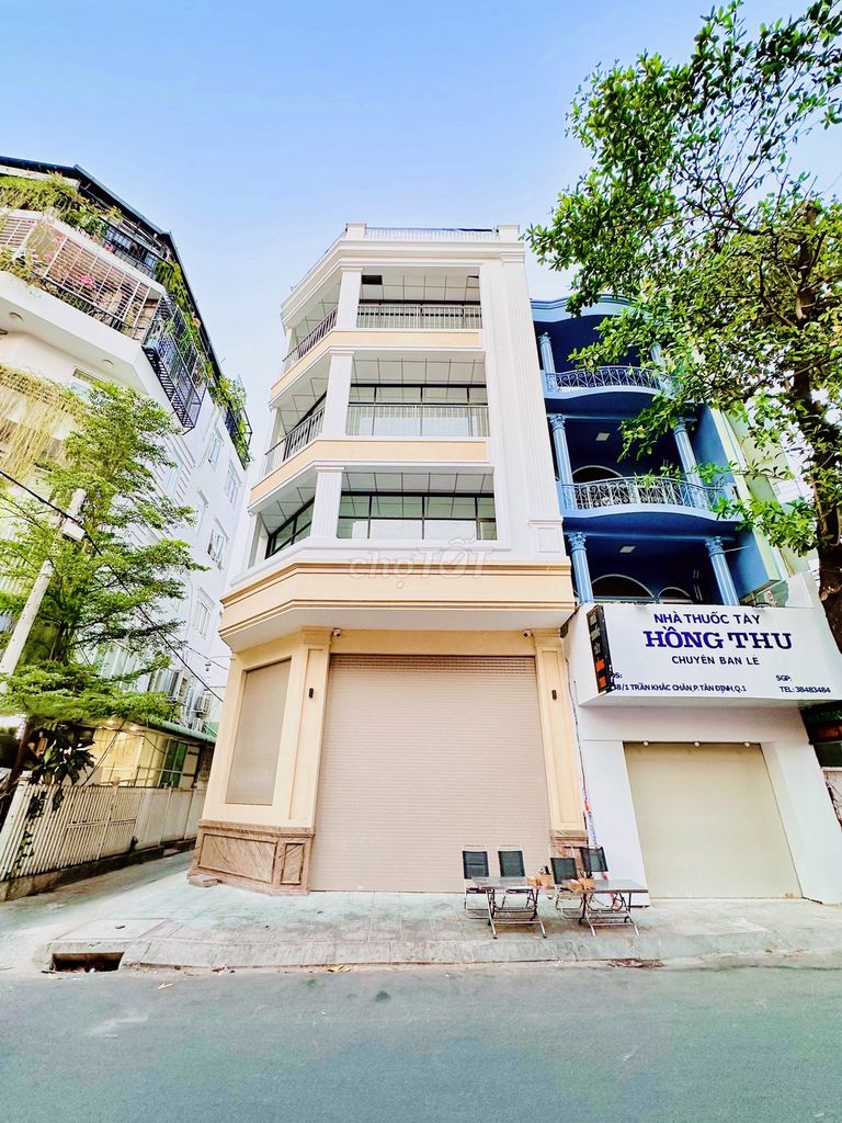 ⚡Tòa nhà mới xây⚡Góc 2MT 38 Trần Quang Khải Q1⚡8x15m⚡1 Hầm 5 tầng TM⚡