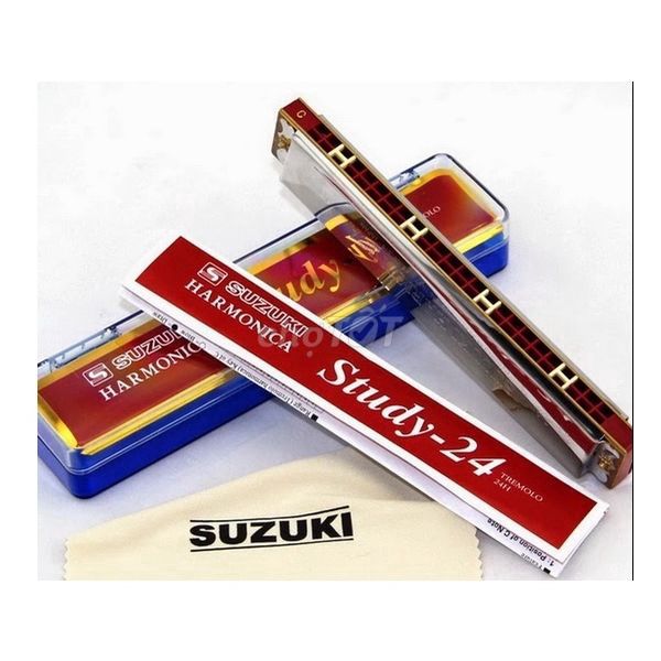 Kèn Harmonica Tremolo Suzuki Study 24 Lỗ