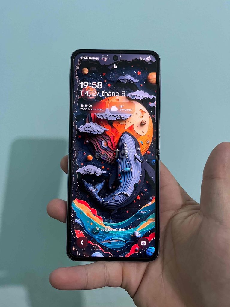 Samsung Z Flip 3 256GB Tím. Mua bán Điện thoại tại Thành phố Đà Lạt Lâm Đồng được đăng bởi Minh Tri Phan hình 1