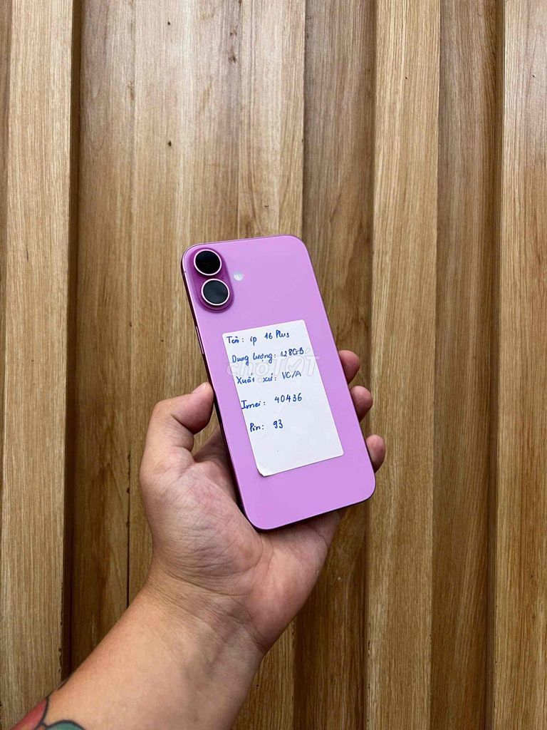 Apple iPhone 16 Plus 128GB Tím Quốc tế Nguyên bản. Mua bán Điện thoại tại Quận Đống Đa Hà Nội được đăng bởi HaNoiMobile HT  hình 1