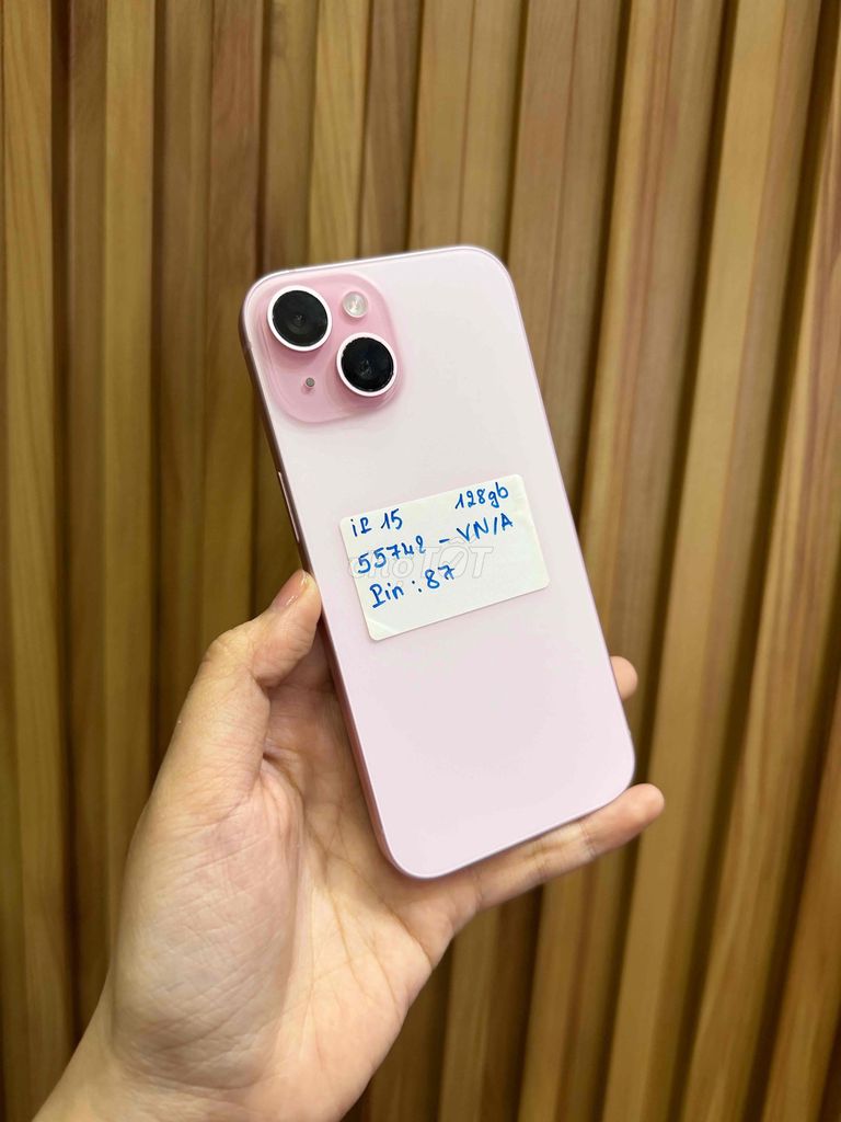 iPhone 15 128GB Hồng VN/A nguyên zin. Mua bán Điện thoại tại Quận 10 Tp Hồ Chí Minh được đăng bởi Đăng Sơn Store hình 1