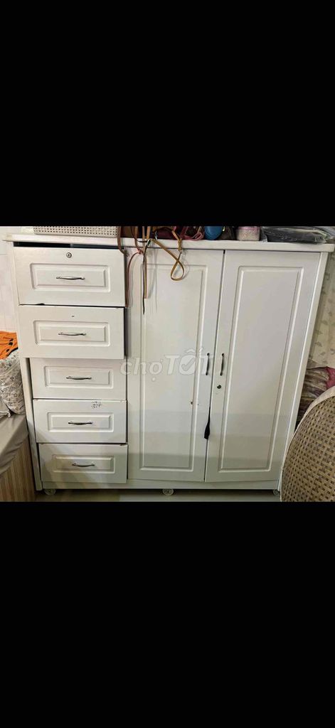 Tủ quần áo Gỗ công nghiệp Trắng 1m5x1m5x50cm. Mua bán Tủ, kệ gia đình tại Quận Thốt Nốt Cần Thơ được đăng bởi Thông hình 1