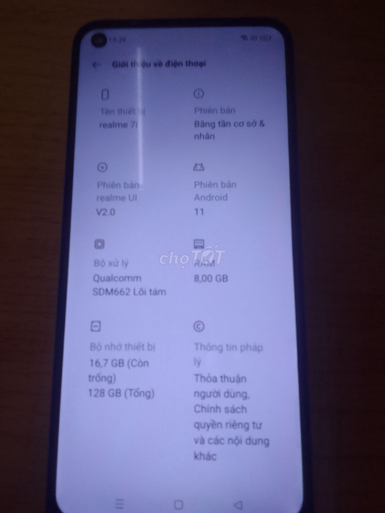 Cần ra đi Realme 7i 8/128GB Xanh Dương. Mua bán Điện thoại tại Quận Bình Thạnh Tp Hồ Chí Minh được đăng bởi Phước Nguyễn hình 1
