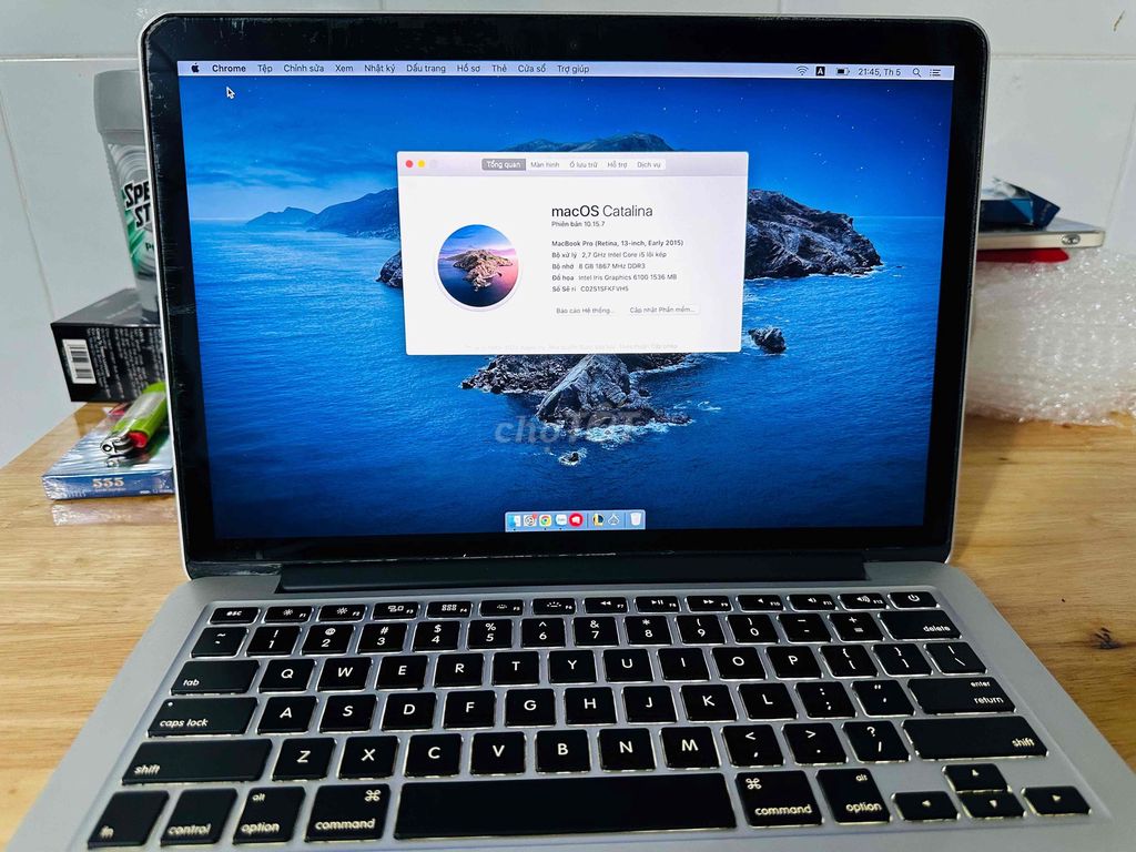 Apple Macbook Pro 2015 Core i5 8GB. Mua bán Laptop tại Quận 7 Tp Hồ Chí Minh được đăng bởi Long Thanh hình 1