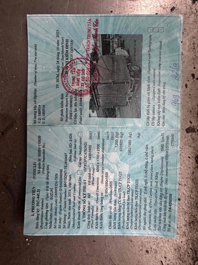 Suzuki pro 2014 thùng sàn inox chính chủ. Mua bán Ô tô tại Quận 12 Tp Hồ Chí Minh được đăng bởi A Kha hình 9