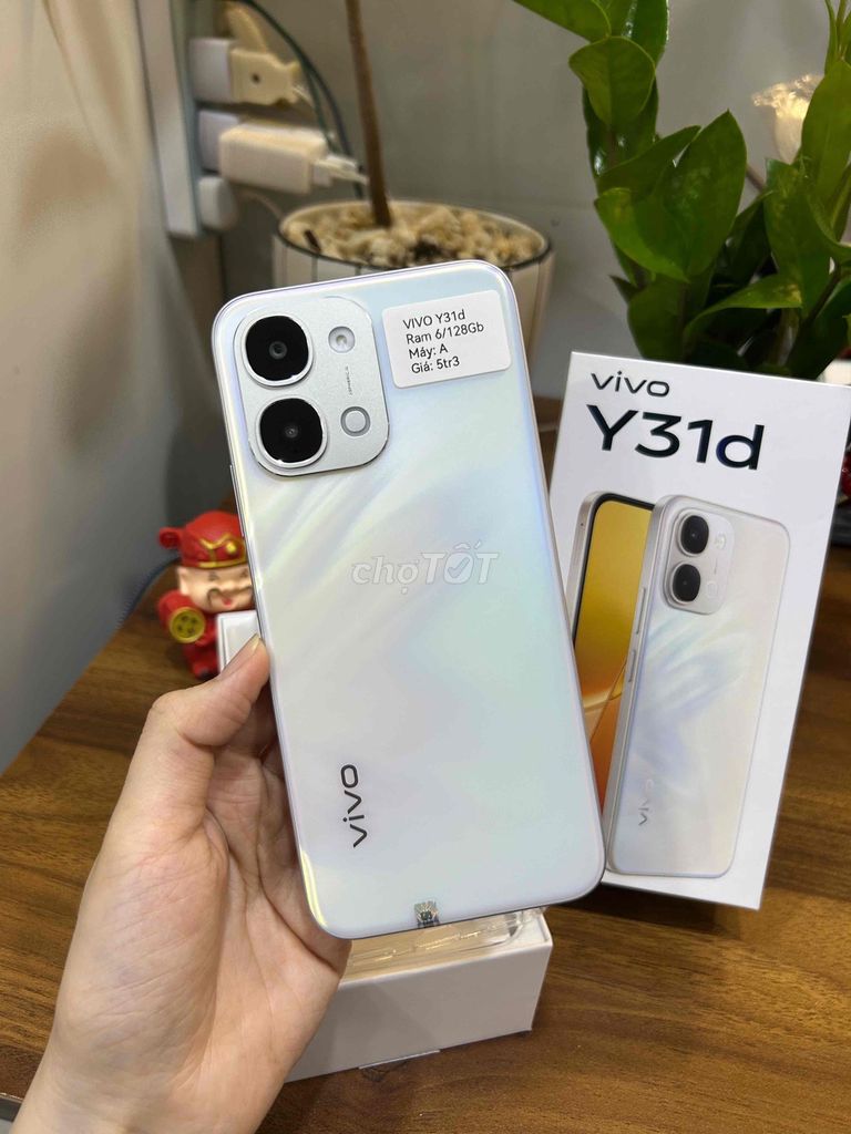 Vivo Y31D 6GB/128GB Trắng 5G New Keng - FullBox. Mua bán Điện thoại tại Huyện Hóc Môn Tp Hồ Chí Minh được đăng bởi SIRI STORE HCM hình 1