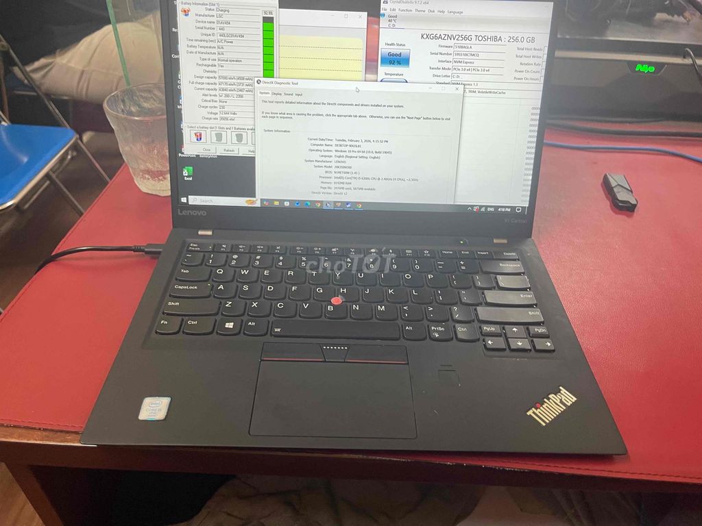 Lenovo Thinkpad X1 Carbon i5-6/8GB/256GB. Mua bán Laptop tại Quận Bình Thạnh Tp Hồ Chí Minh được đăng bởi Chí Hướng Smartphone Cs HN hình 1