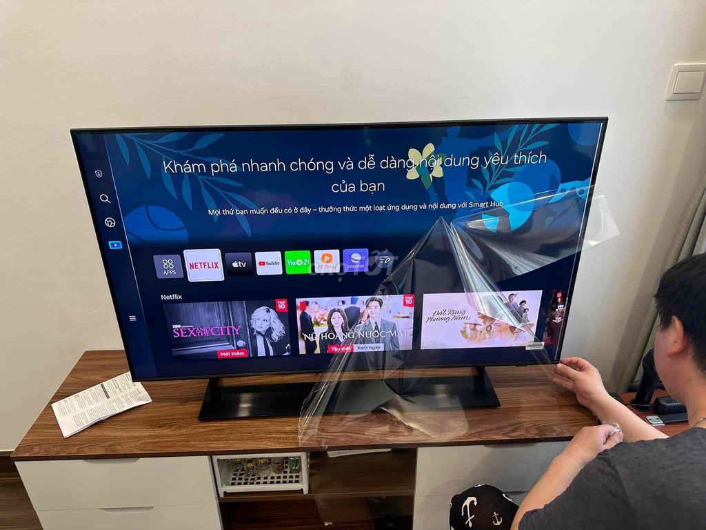 Tivi Samsung QLED 50 inch Như mới. Mua bán Tivi, Âm thanh tại Thành phố Nam Định Nam Định được đăng bởi Duy  hình 1