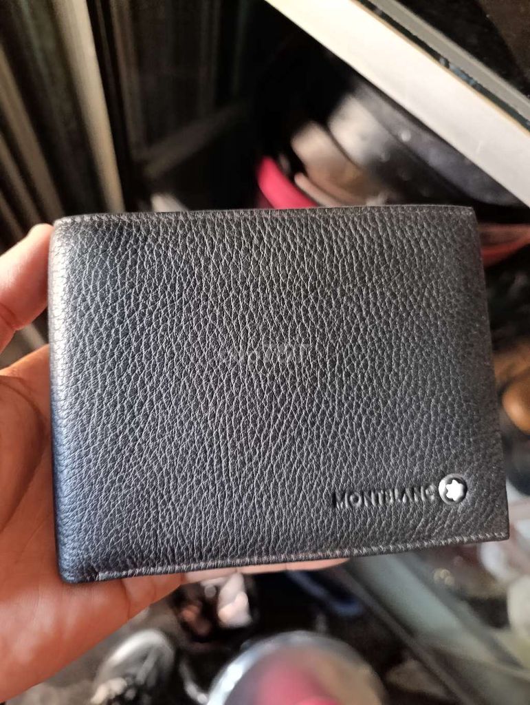 Ví da Montblanc Nam Đen. Mua bán Túi xách tại Quận 1 Tp Hồ Chí Minh được đăng bởi Đồ Seconhand Vintage hình 1