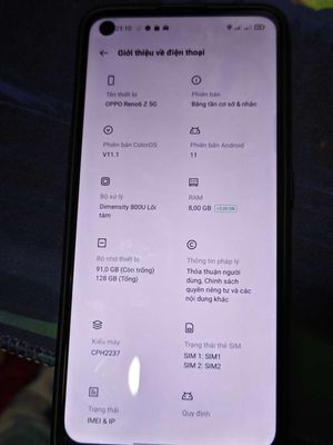 OPPO Reno6 Z 5G 8GB/128GB Đa sắc