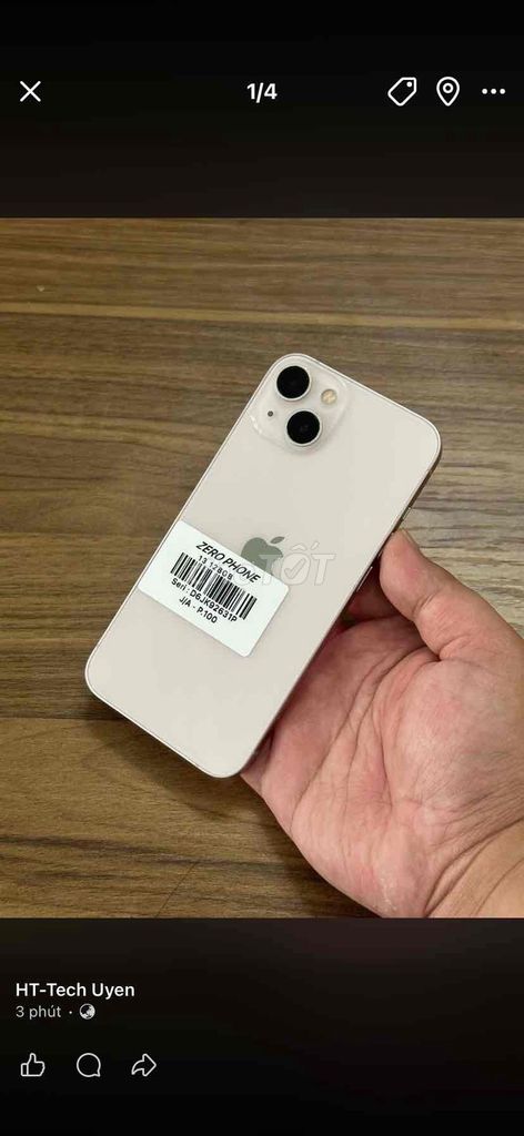 Apple iPhone 13 128GB Hồng Nhật Bản. Mua bán Điện thoại tại Thành phố Biên Hòa Đồng Nai được đăng bởi Uyên Phạm hình 1