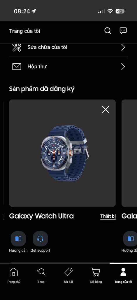 Samsung Galaxy Watch Ultra 2025. Mua bán Thiết bị đeo thông minh tại Huyện Thạch Thất Hà Nội được đăng bởi Mạnh Nguyễn hình 1