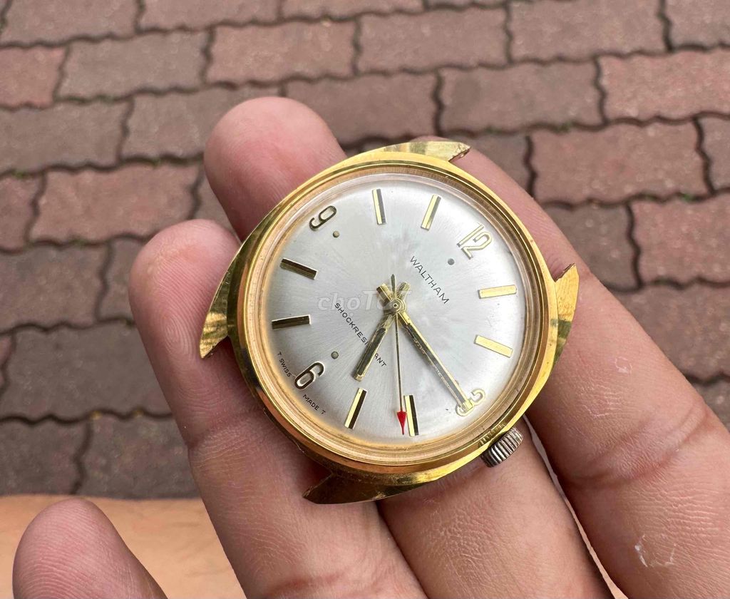 Đồng hồ Waltham Nam Vàng 34mm Thụy Sĩ. Mua bán Đồng hồ tại Quận 12 Tp Hồ Chí Minh được đăng bởi Tuấn Anh  hình 1
