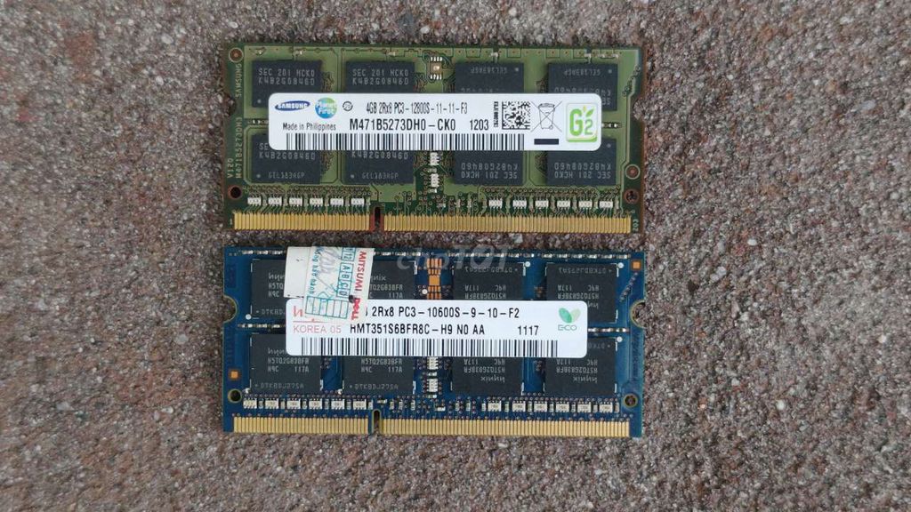 2 RAM Laptop 4GB DDR3 Samsung & Hynix . Mua bán Linh kiện (RAM, Card...) tại Quận Tân Bình Tp Hồ Chí Minh được đăng bởi Tân hình 1